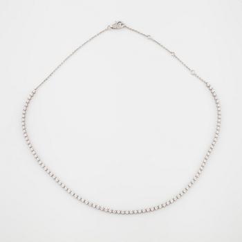 COLLIER, med briljantslipade diamanter, totalt ca 1.40 ct.