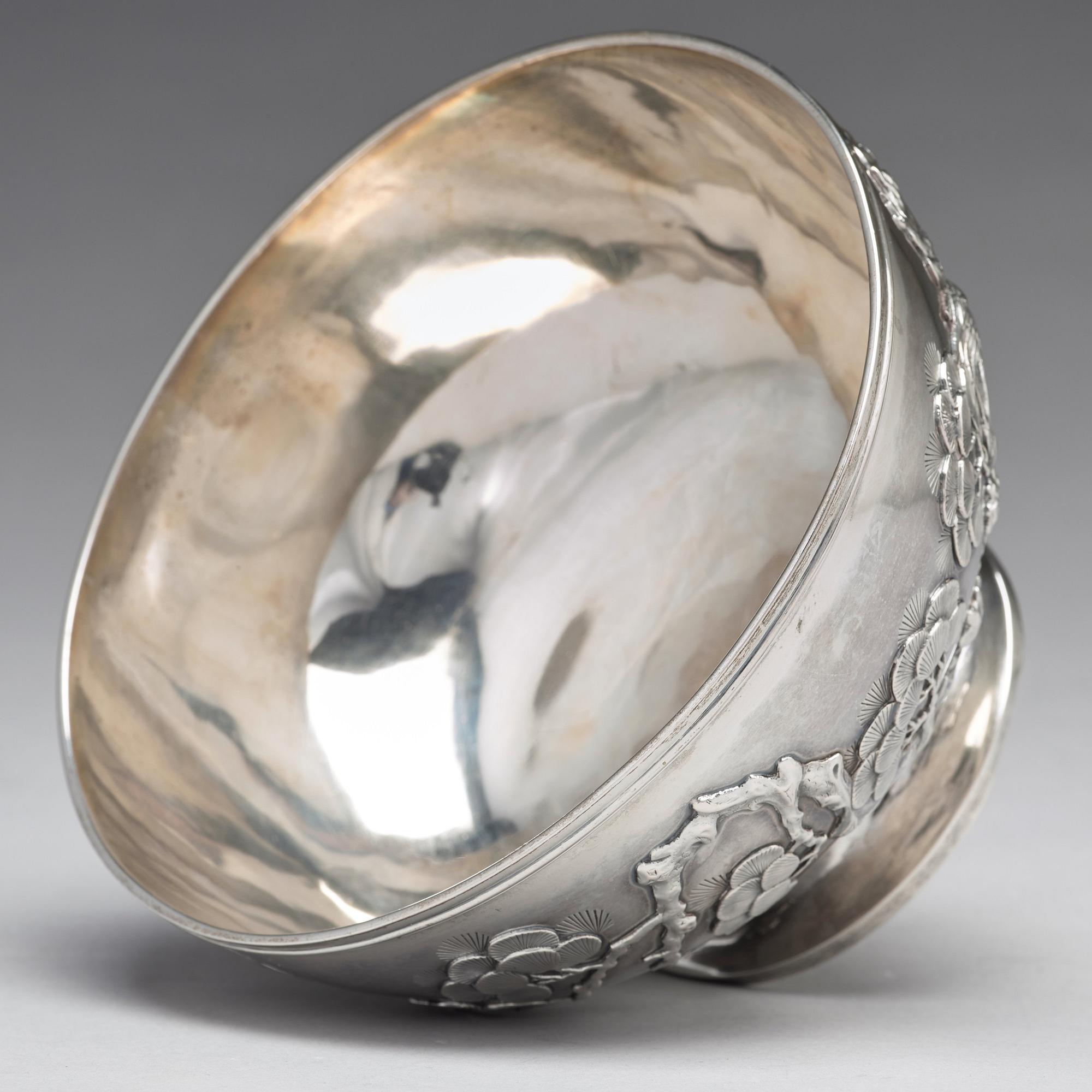 SKÅL, silver. Kina, Shanghai, 1900-talets början.