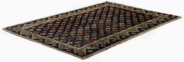 A Knotted pile (rya), c. 200 x 140 cm, Finland, dated 1849.