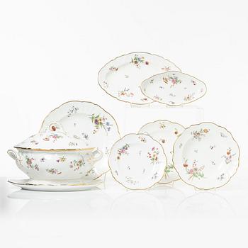 Service pieces, 55 items, porcelain, Rörstrand, late 19th/early 20th century.