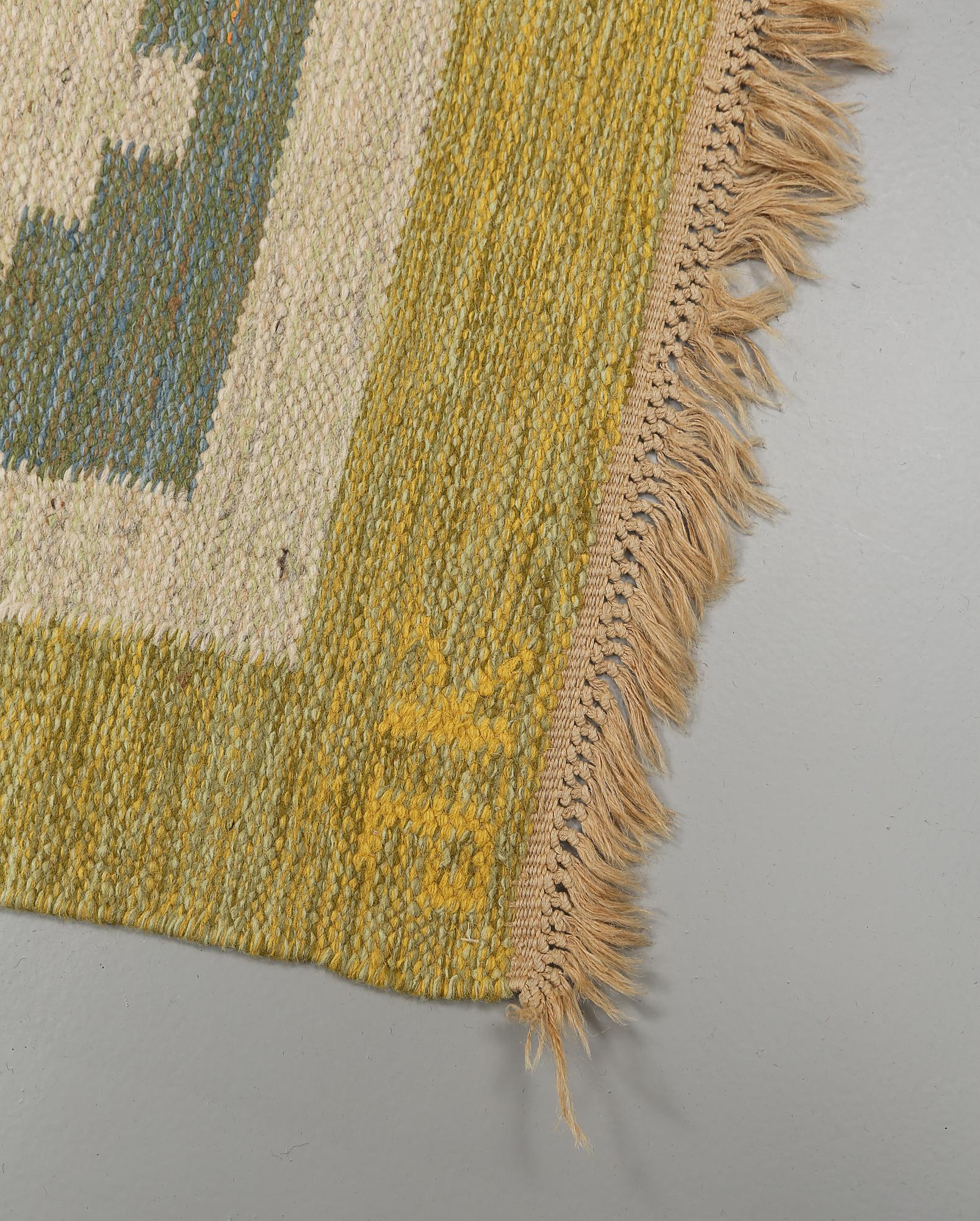 MATTA, rölakan, signerad JK (Karin Jönsson), 1900-talets andra hälft, ca 173 x 245 cm.