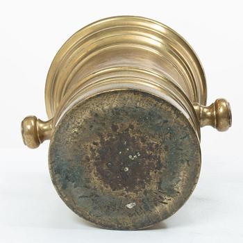 A large bronze, mortar,  19th century.
