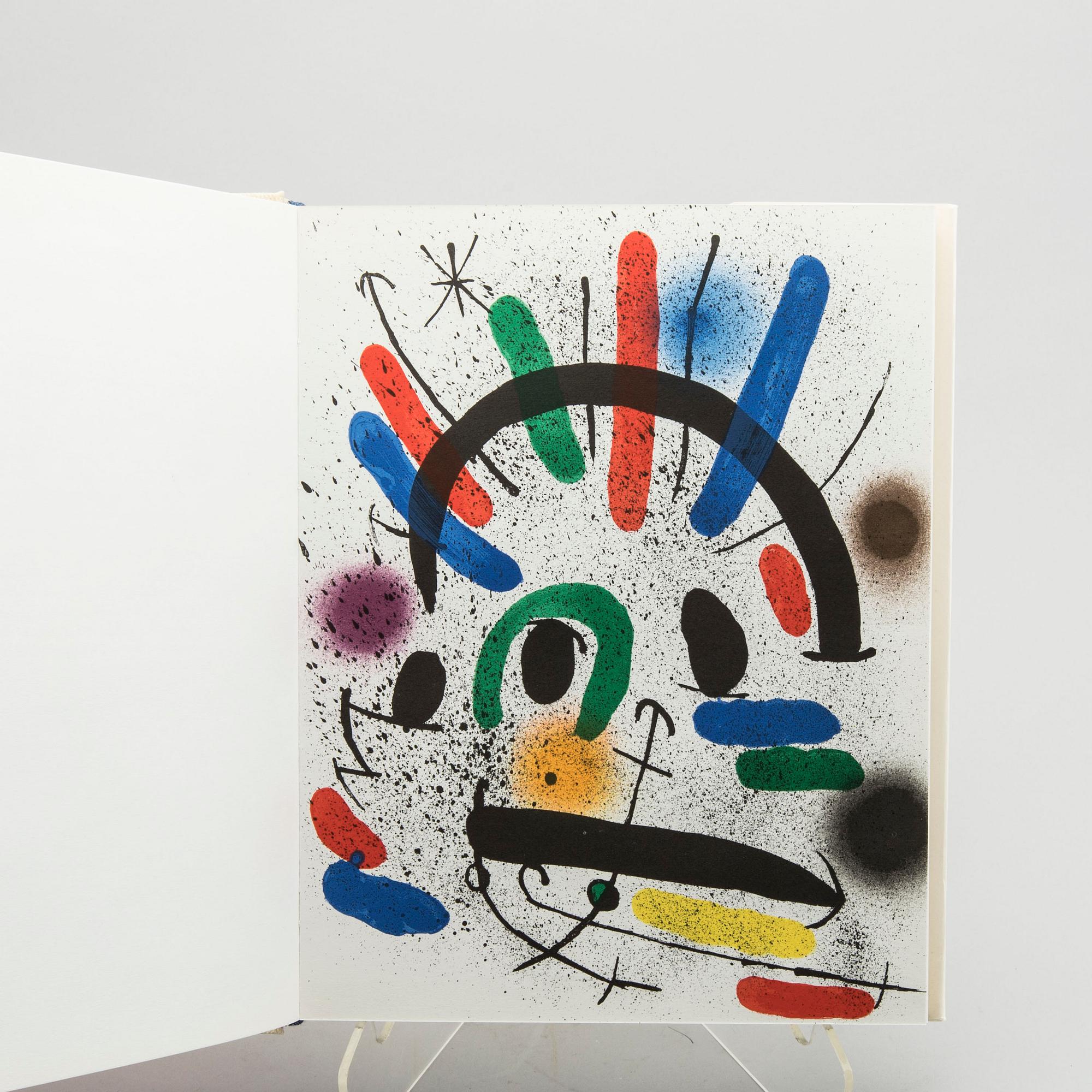 JOAN MIRÓ, book whit 12 lithographs in color,  "Joan Miró Lithographies", Volume I, Maeght, Paris, 1972.