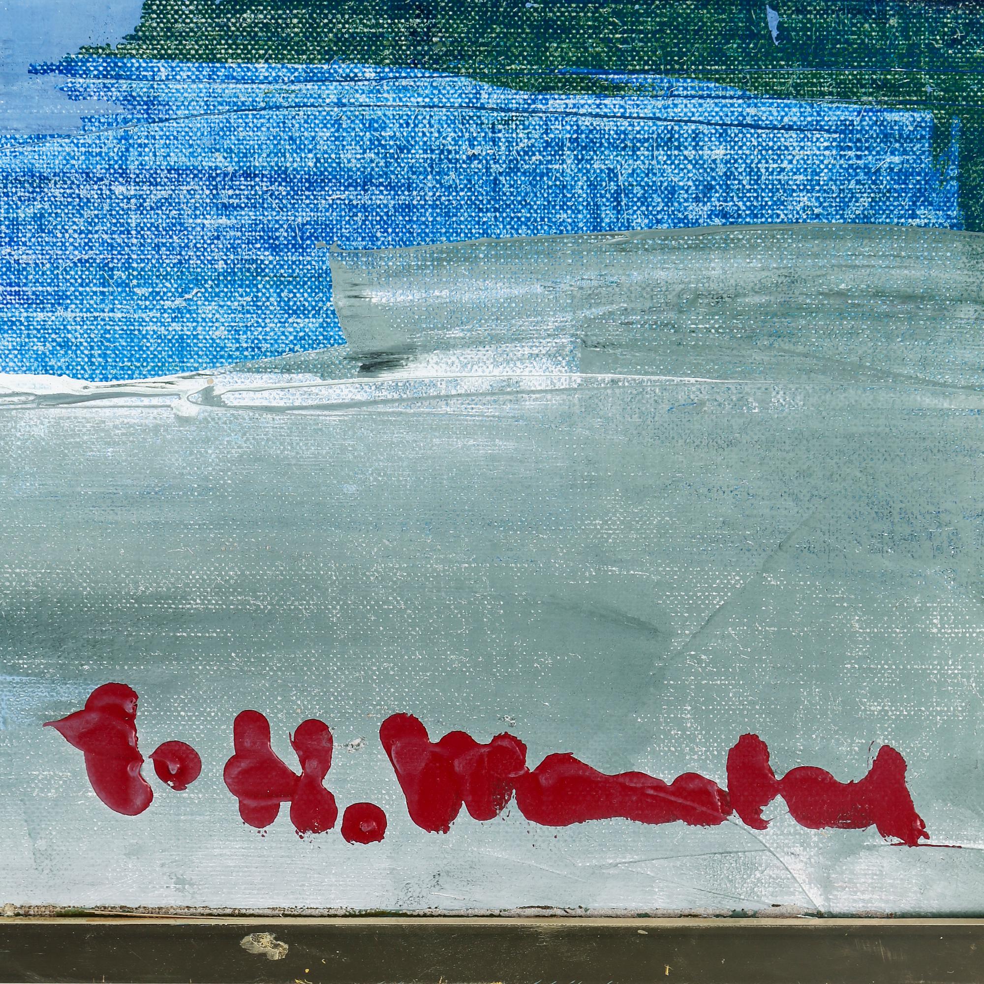 HELMUT MANTEL, oil on canvas, signed.