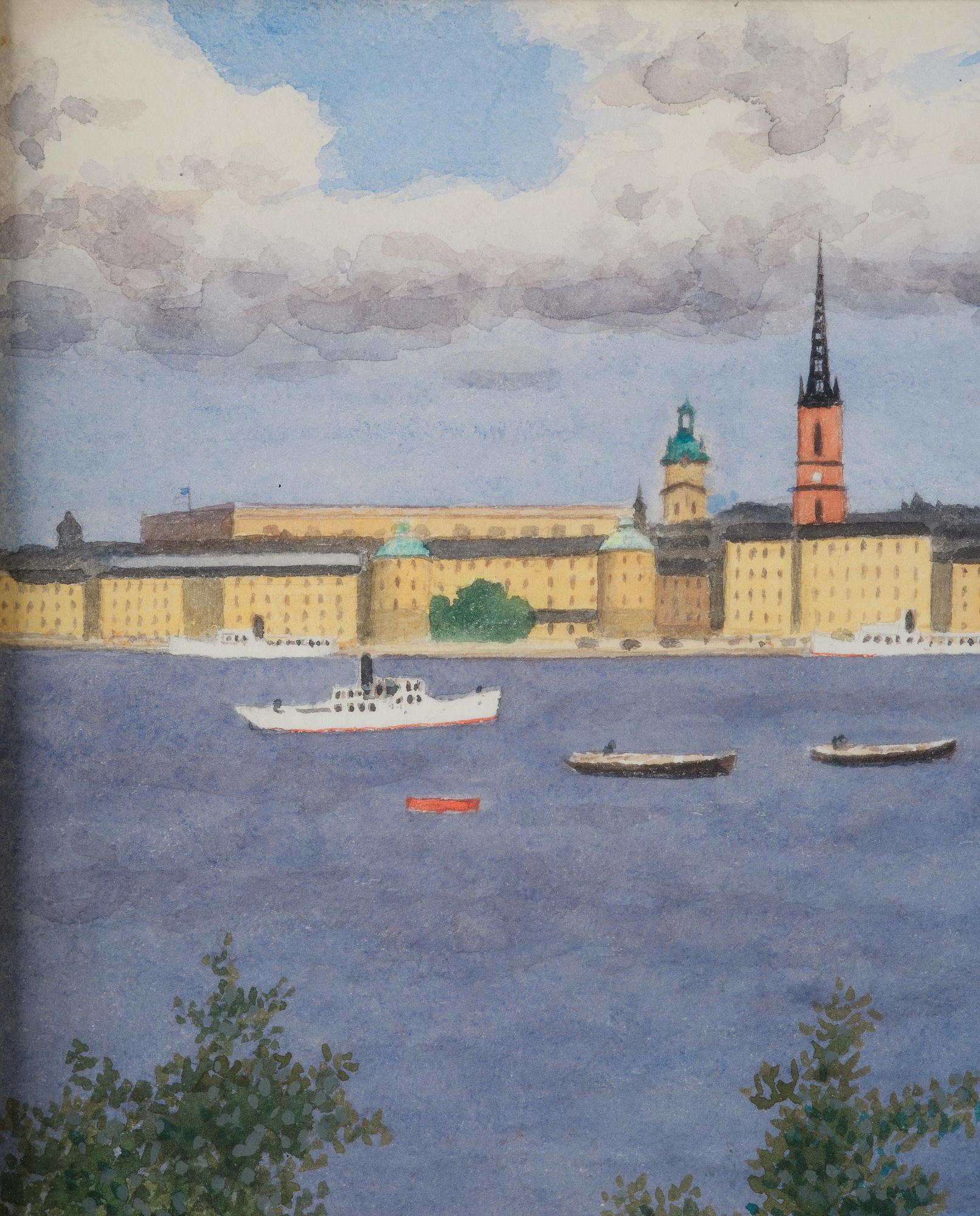 Oskar Bergman, View over Stockholm.