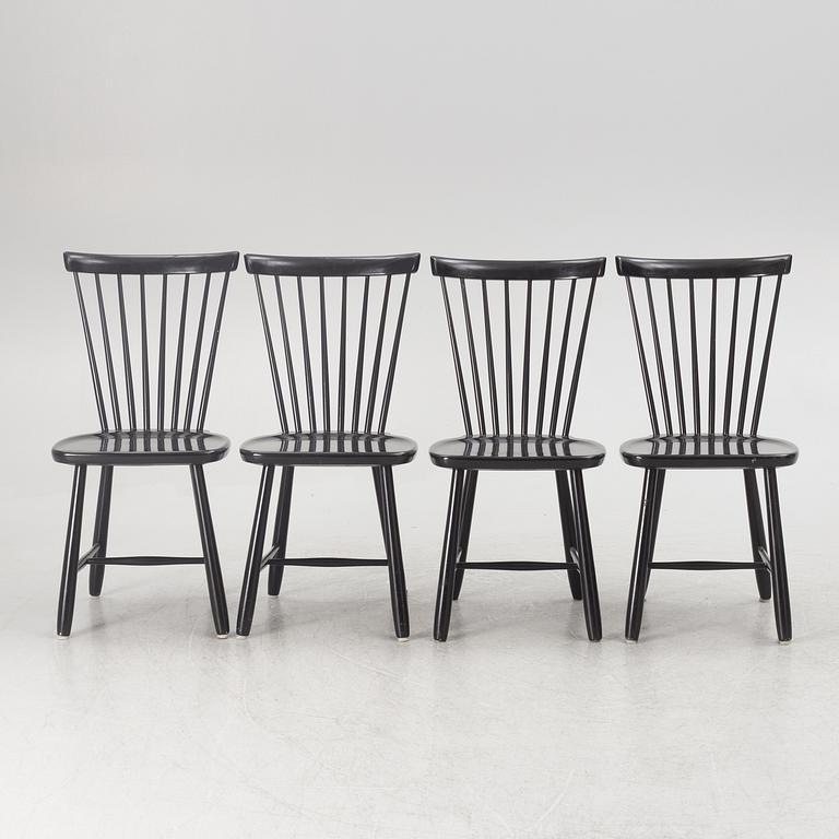 Carl Malmsten, a set of four 'Lilla Åland' chiars, Stolab.