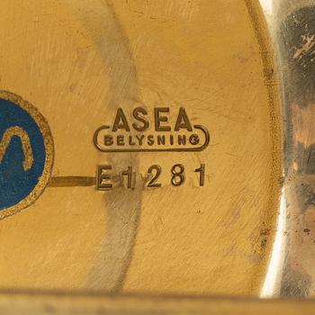 A brass table lamp from ASEA, mid 20th century.