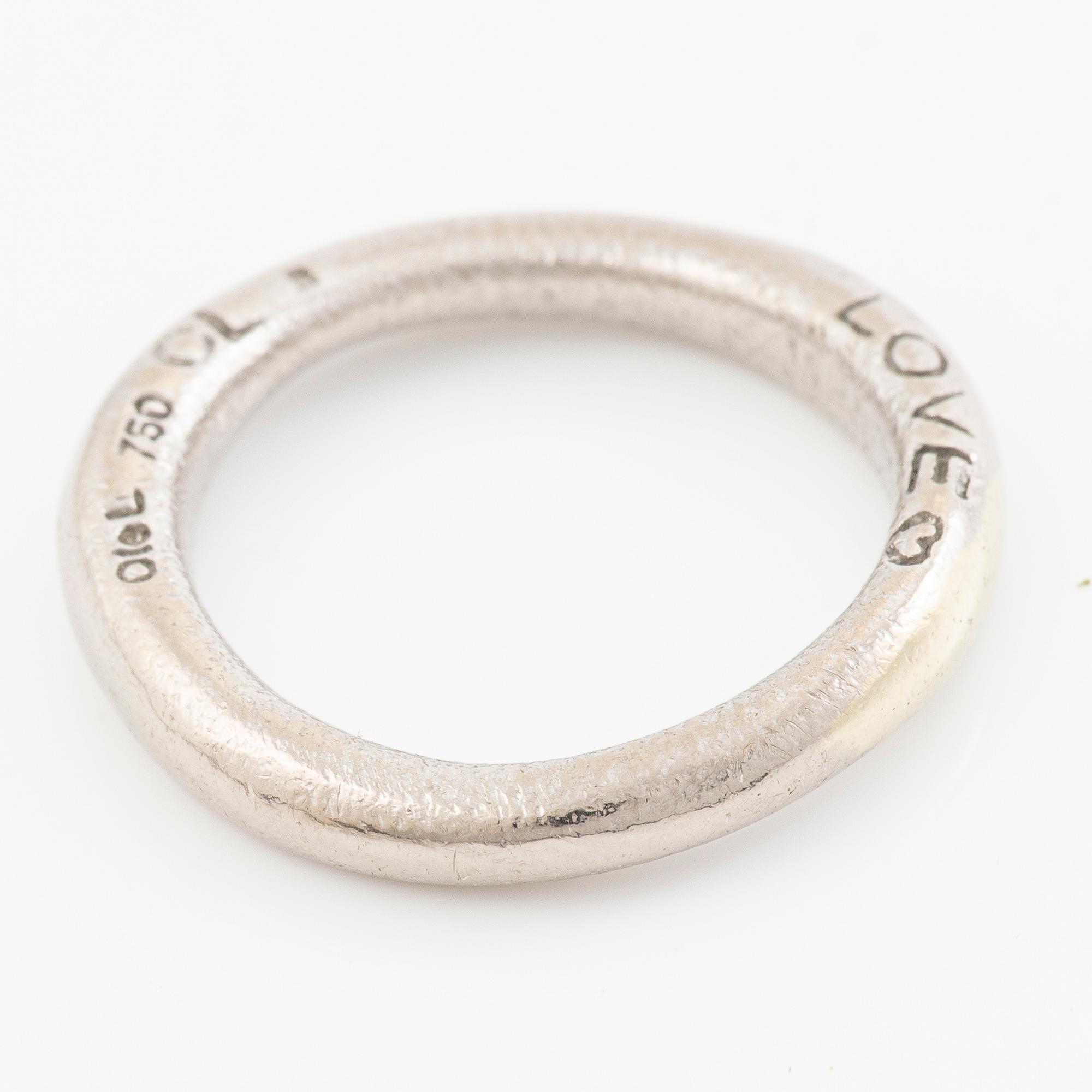 Ole Lynggaard, Charlotte Lynggaard, ring "Love nr 3", 18K vitguld.