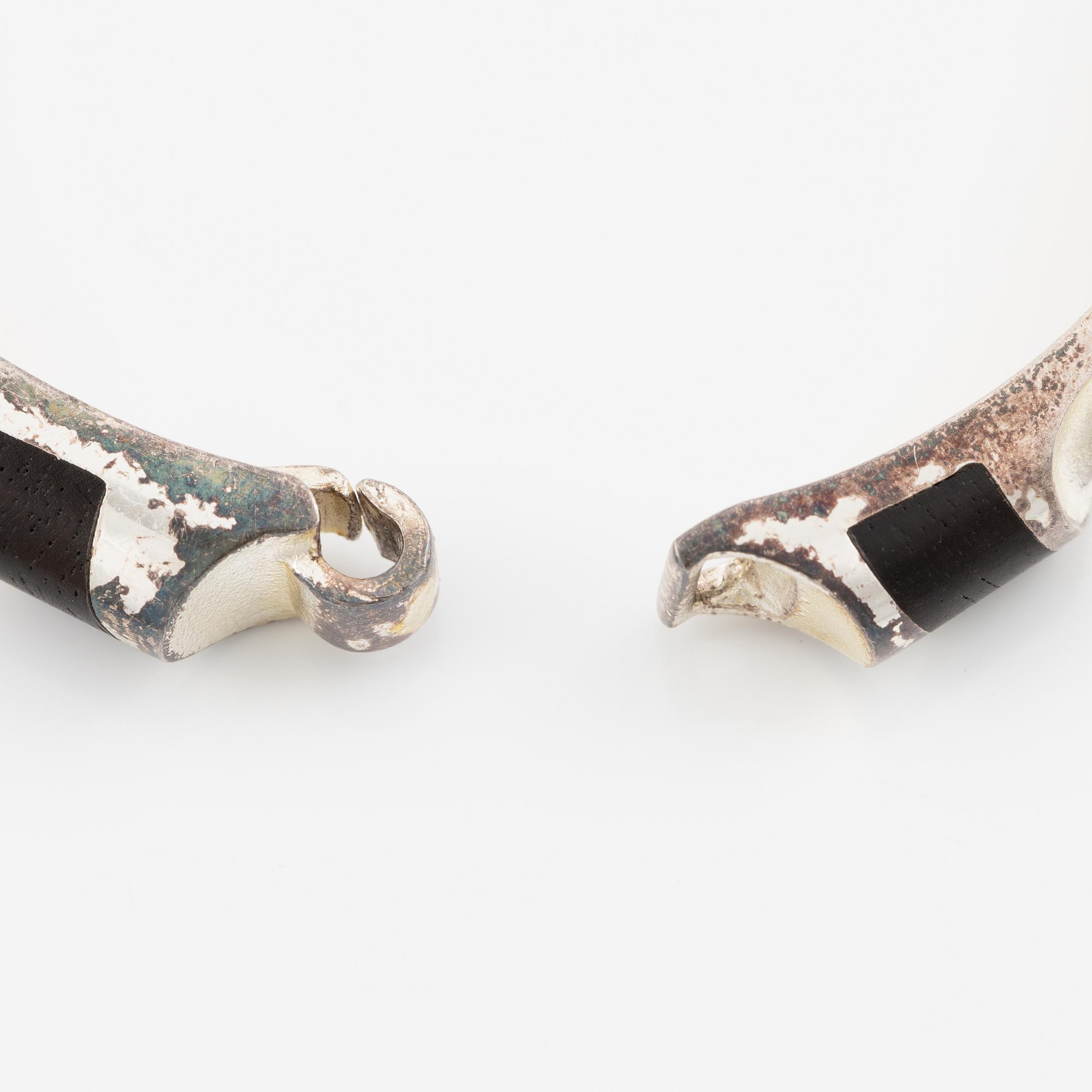 Lapponia, armband, silver och trä.