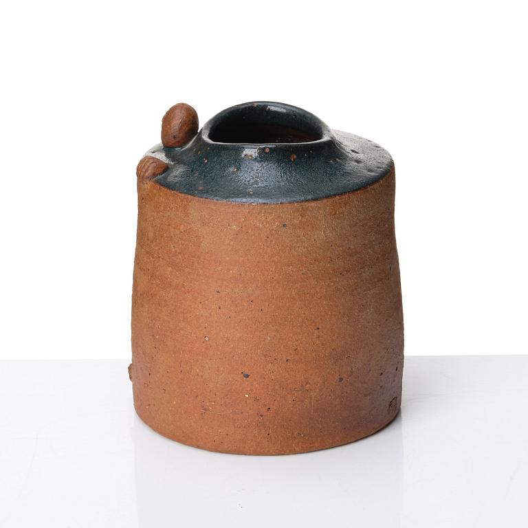 Stig Lindberg, a stoneware vase, Gustavsberg studio, Sweden 1961.