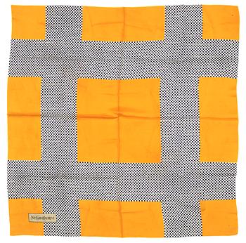 YVES SAINT LAURENT, 2 st scarves.