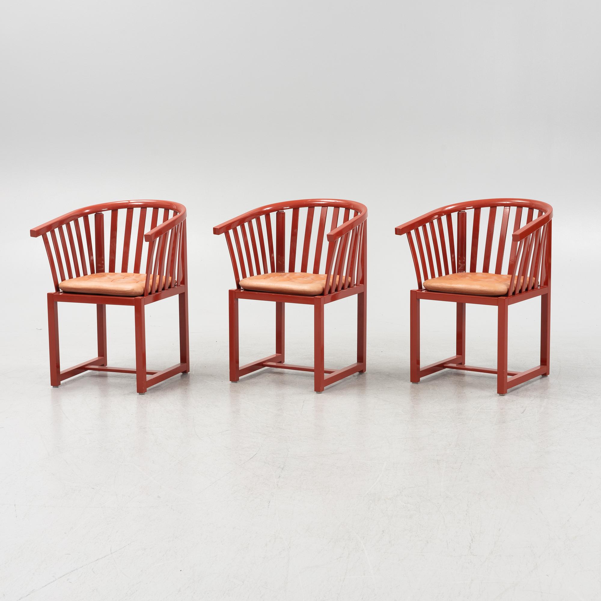 Åke Axelsson, karmstolar, 3 st, "Vaxholmaren", Gärsnäs.