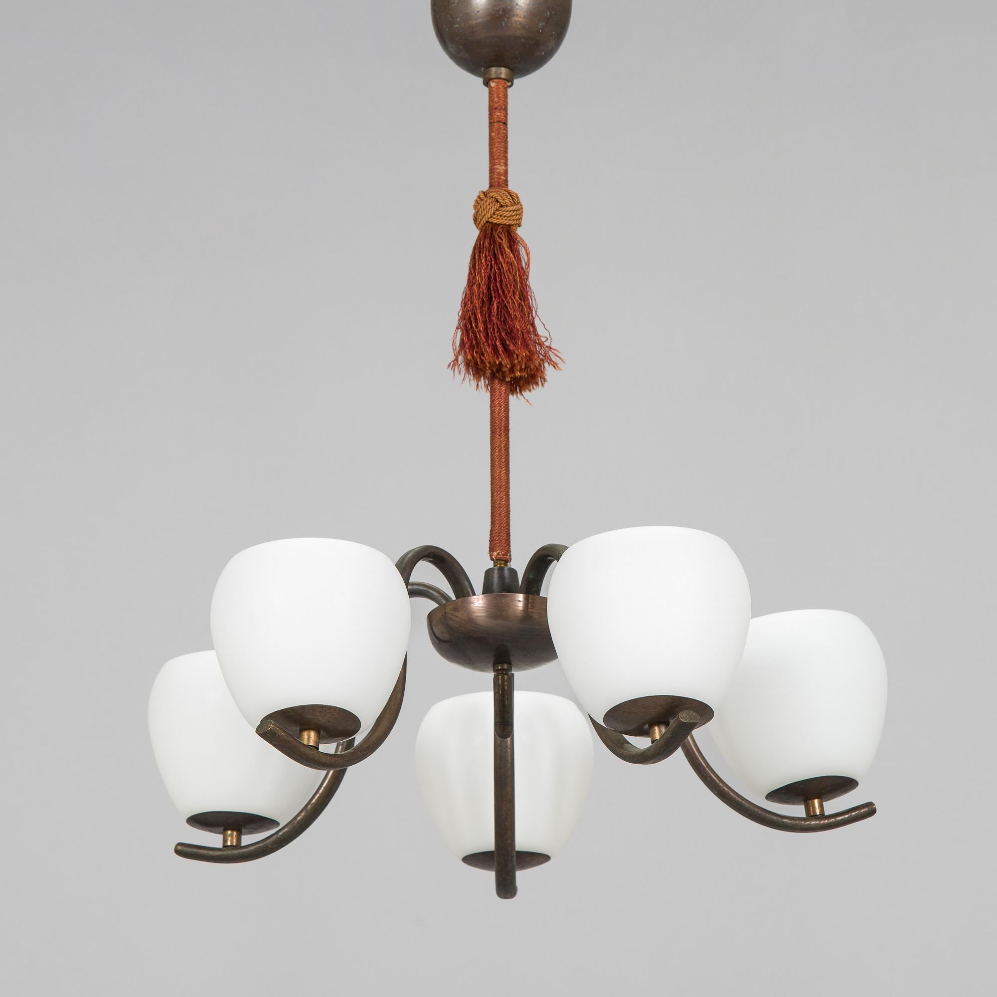 Paavo Tynell, a 1930's '1412/5' chandelier for Taito.