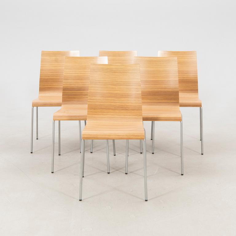 Chairs, 6 pcs, Zeta design by Bröderna Andersen, Denmark, 21st century.