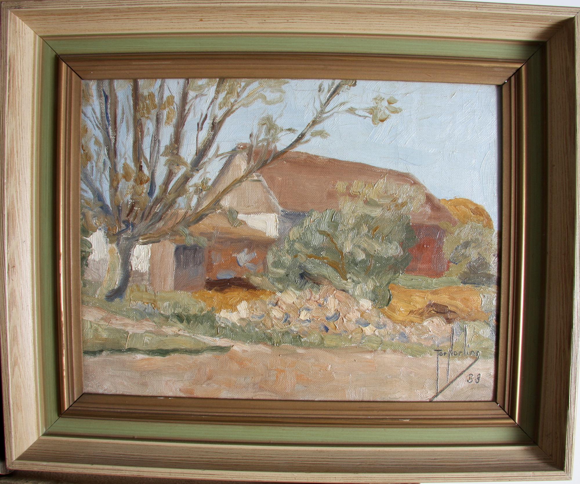 PARTI KONST, 3 delar, oljor, 1900-tal.