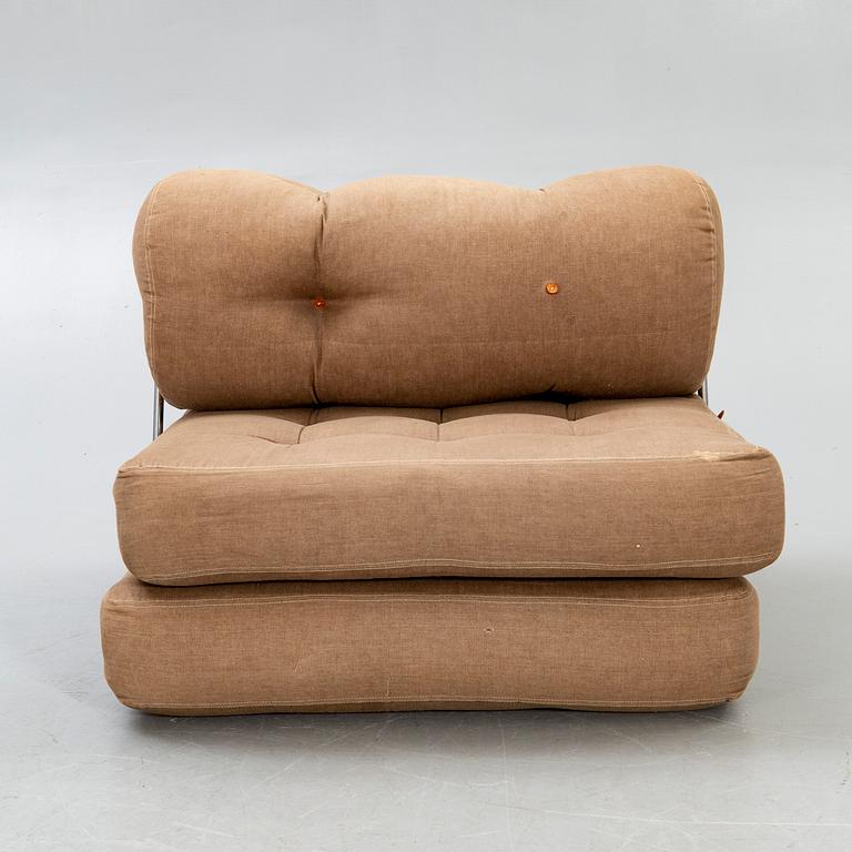 Gillis Lundgren, armchair / daybed, fabric, "Tight", IKEA, 1970s.