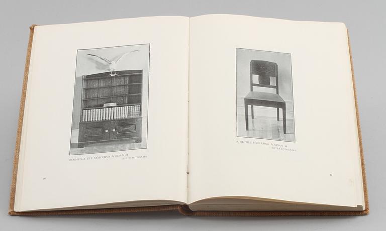BOK, "Nya Möbler", Otto Schulz, Eget Förlag, Josef Bergendahls Boktryckeri, Göteborg, 1913.