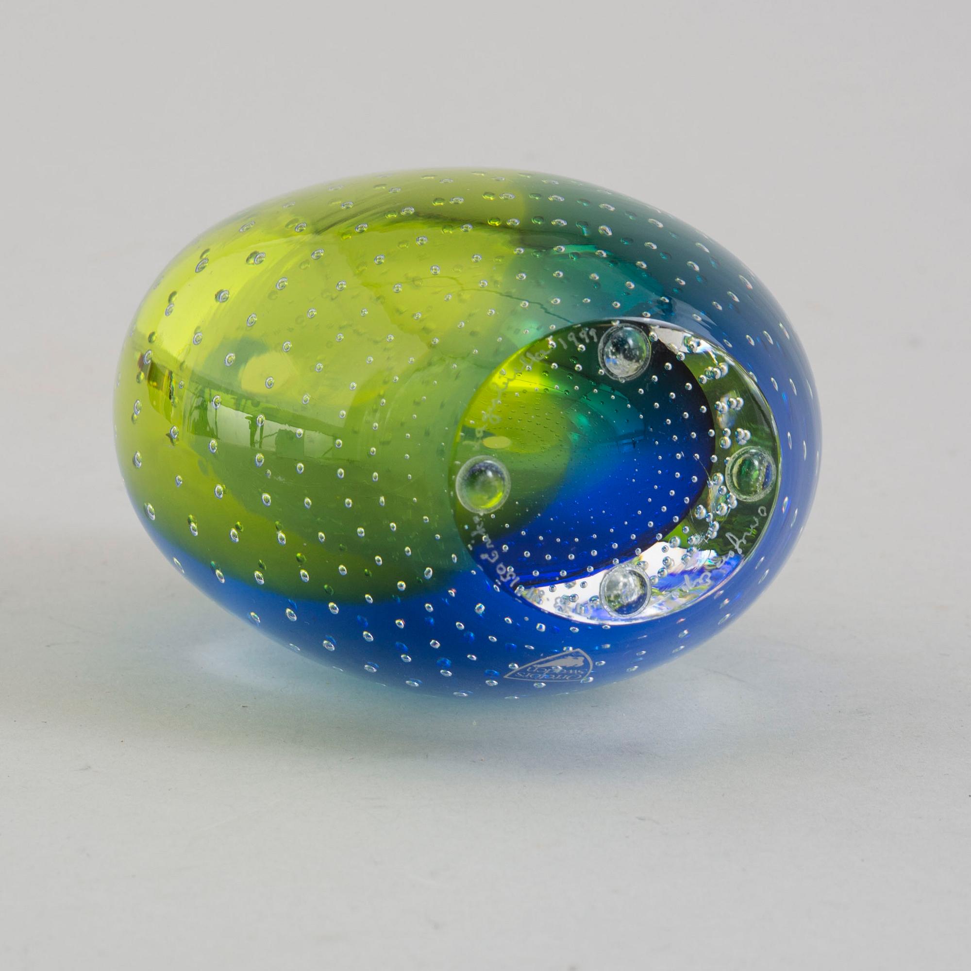 ERIKA LAGERBIELKE, vas, glas, Orrefors Expo, signerad, numrerad 5143-21, 1999.