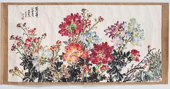 Unidentified artist, two Chinese ink paintings, 20th century.