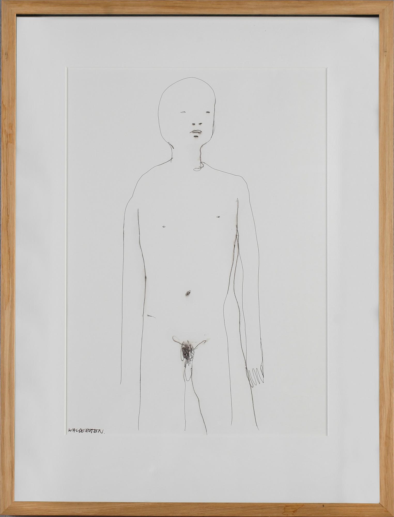 JESPER WALDERSTEN, tusch, signerad.