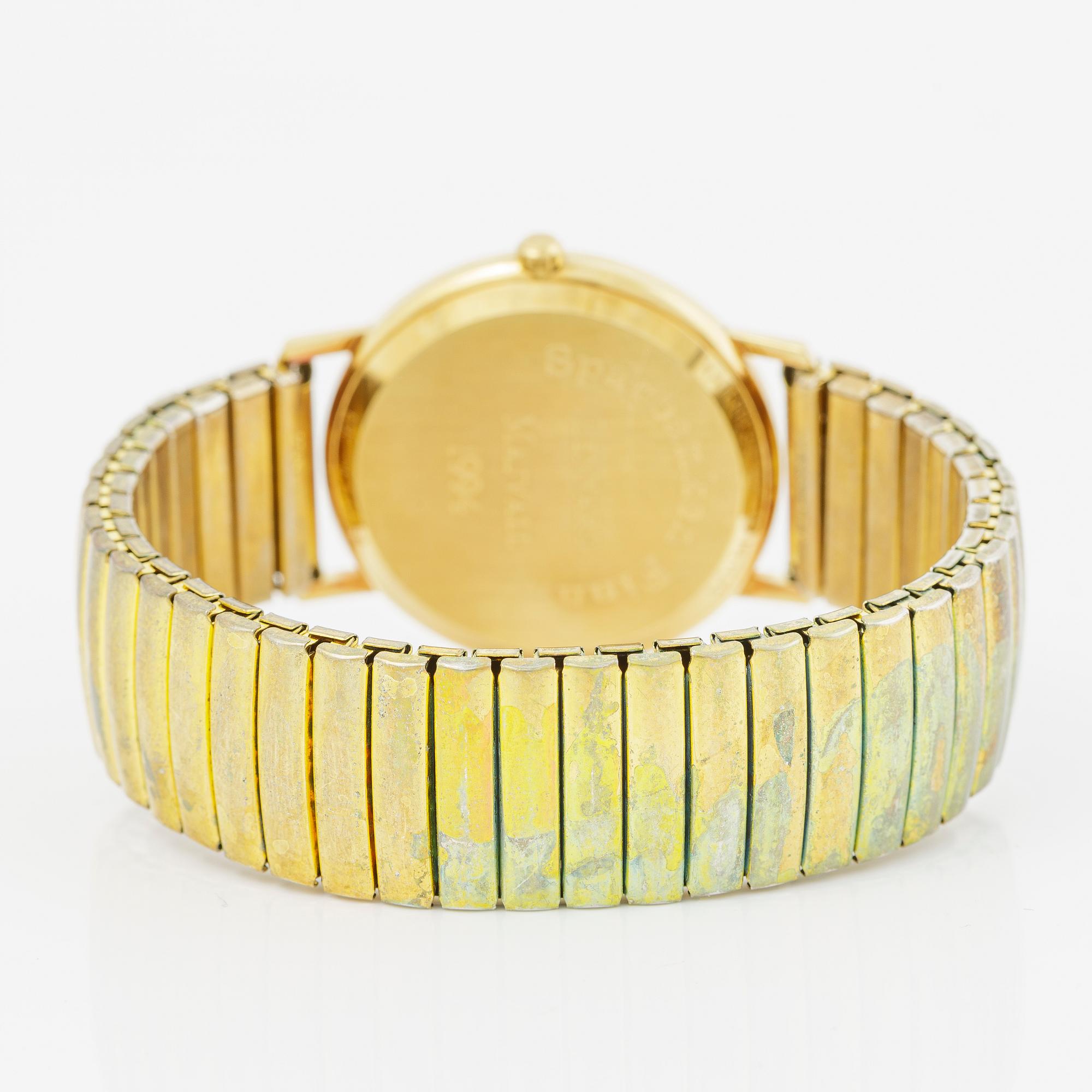 Certina, 18K gold, wristwatch, 33.5 mm.