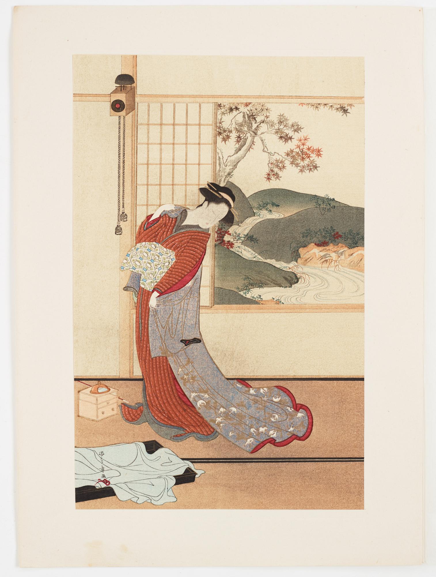 PARTI FÖREMÅL, 16 delar. Japan, 1900-tal.