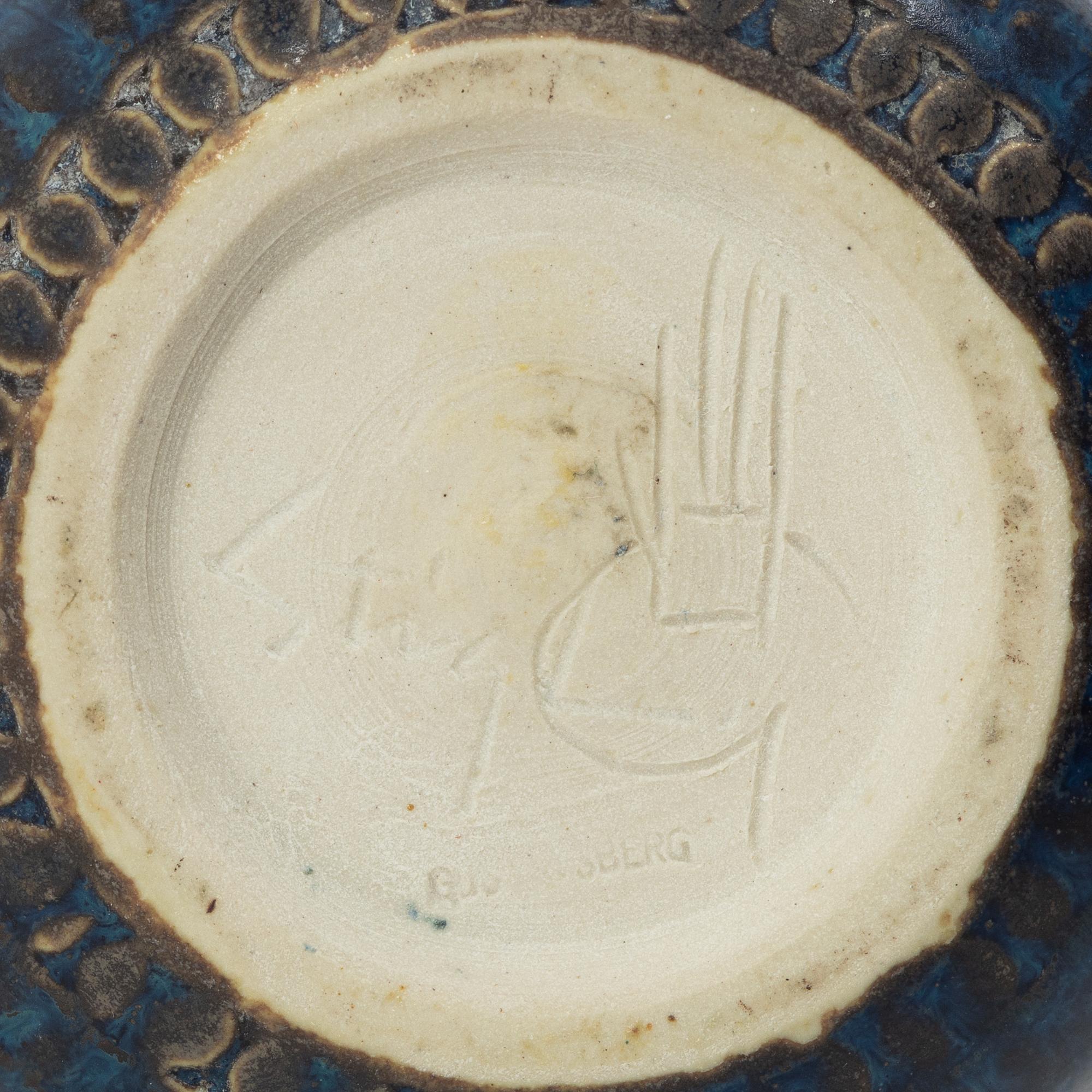 Stig Lindberg, a stoneware vase, Gustavsberg Studio 1964.