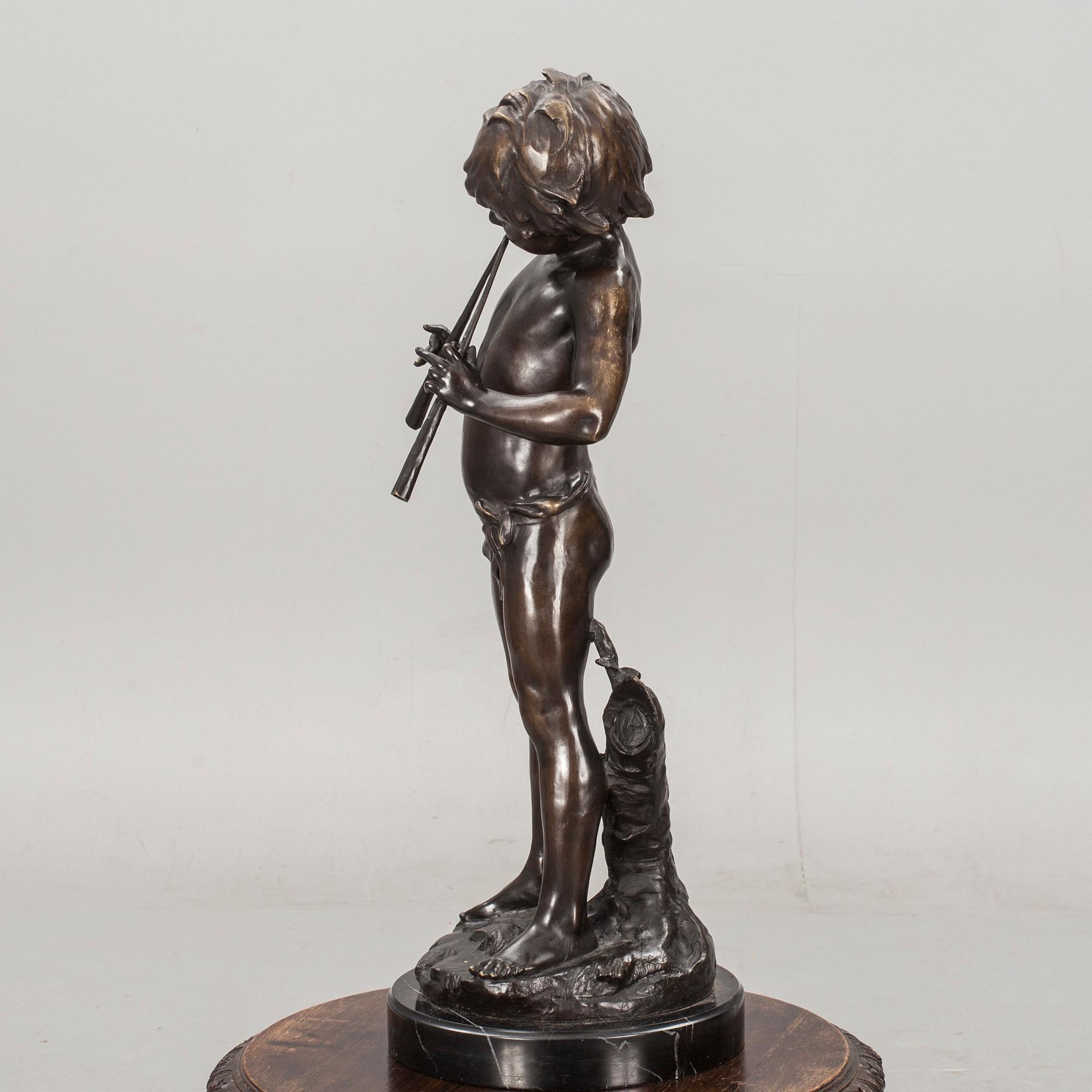 AUGUSTE MOREAU, efter, brons, skulptur.