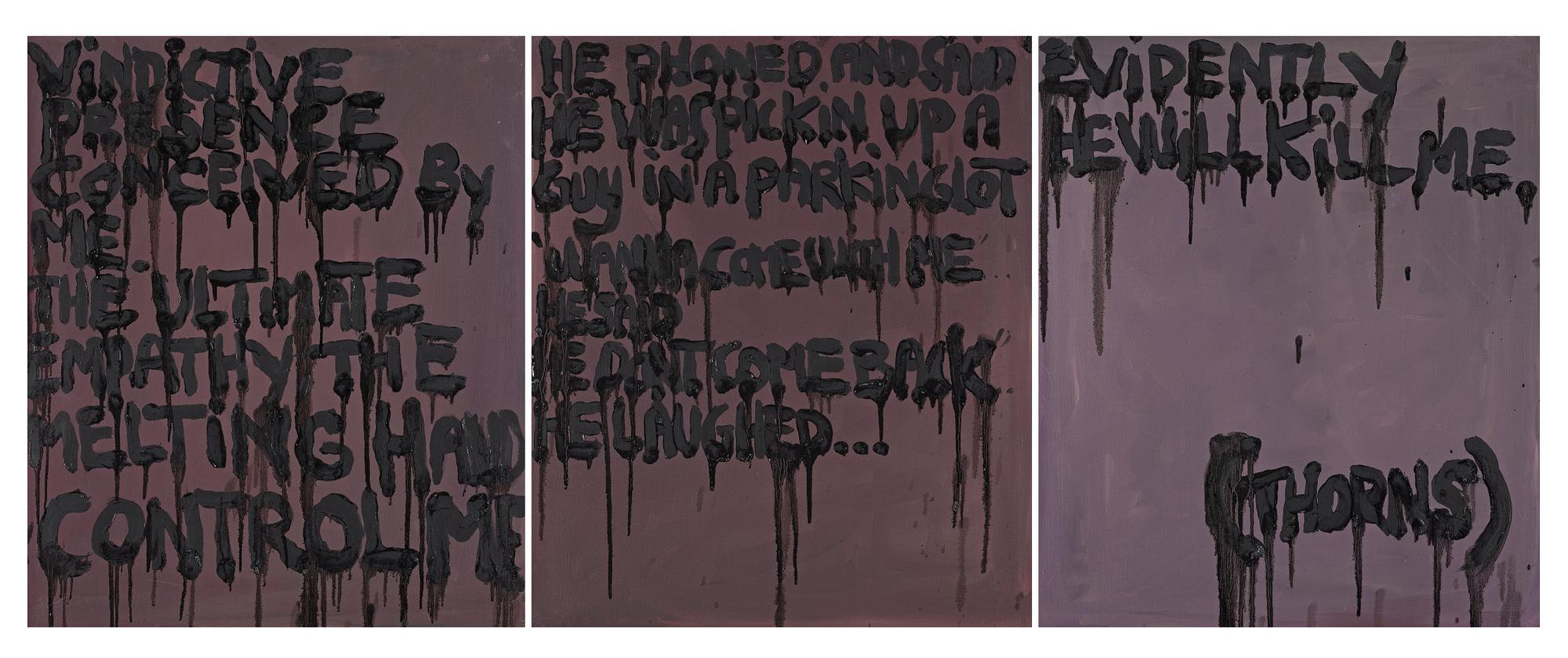 Bjarne Melgaard, BJARNE MELGAARD, oil on canvas, executed in 2006-2007.