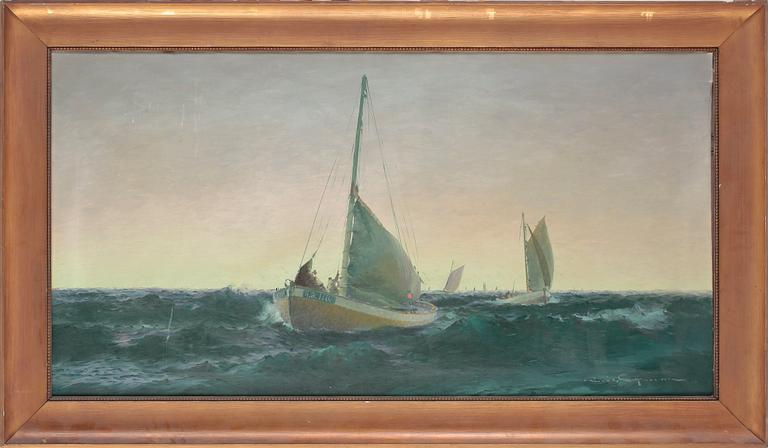 EMIL EKMAN, olja på duk, signerad.