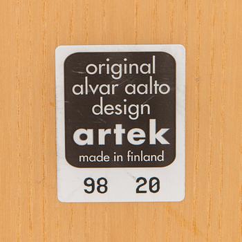Alvar Aalto, coffee table, model X800D Artek 1998.
