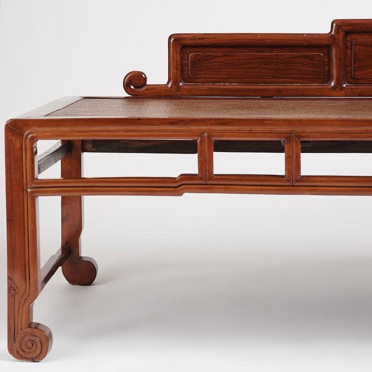 A Chinese day bed, Qing dynasty, second half of 19th century.