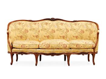 1214. SOFFA. Frankrike, 1700-talets mitt. Rokoko.