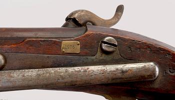 A Swedish percussion pistol, for the Armed Forces, 1854 Navy pattern.