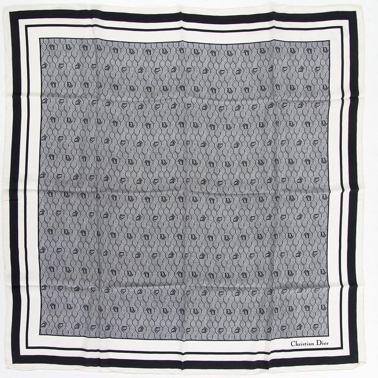 Christian Dior, a silk scarf.