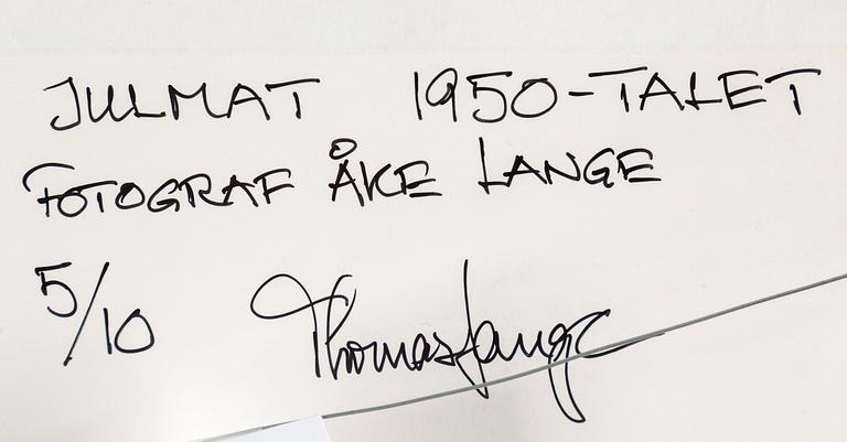 ÅKE LANGE, after, c-print, signed and numbered 5/10.