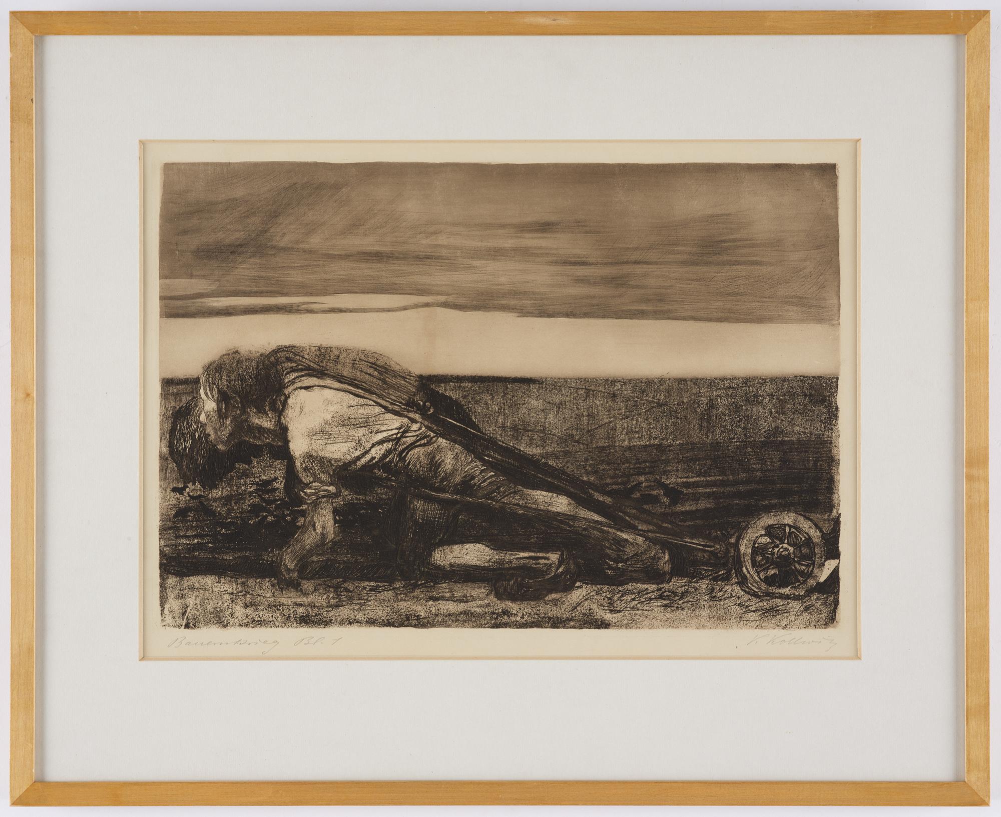 Käthe Kollwitz, "Die Pfluger" ur: Bauernkrieg (Peasant's War).