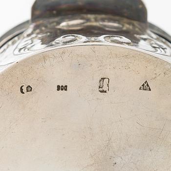 Breidenstein & Renaud, box with lid, silver, Frankfurt circa 1900.