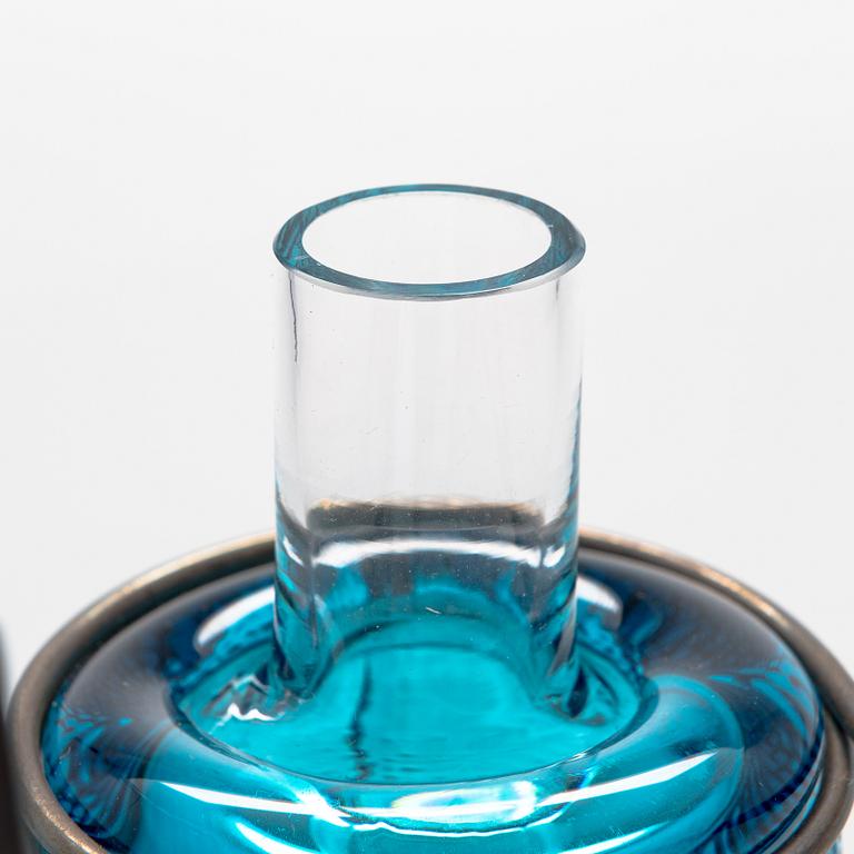 Markku Salo, glasskulptur, "Billnäsin Pinkoja", signerad Markku Salo Nuutajärvi 74/100.