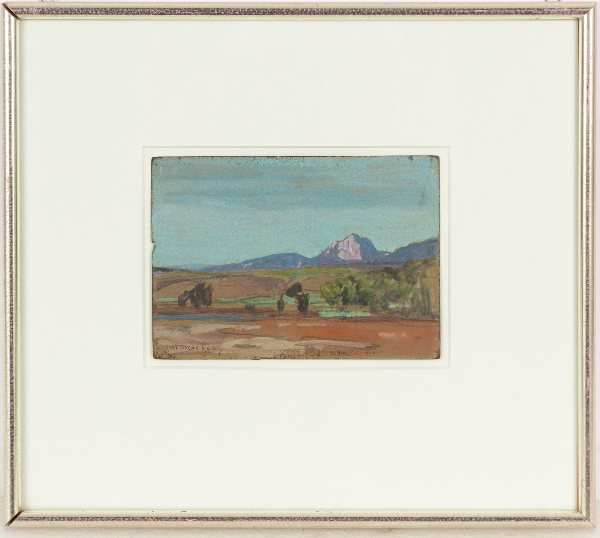 Carl Oscar Borg, Bergslandskap.