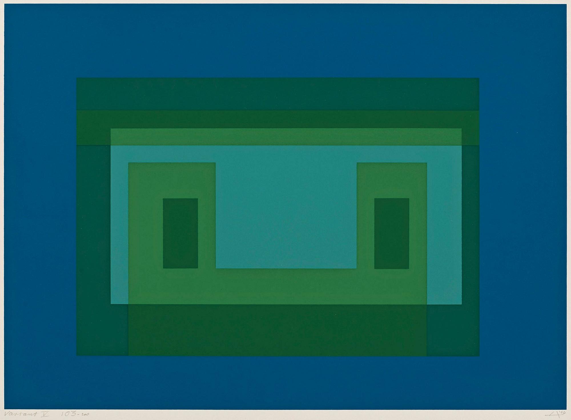 Josef Albers, Ur: "Ten Variants".