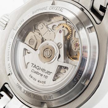 TAG HEUER, Link (200 Meters), "Tachymetre", chronograph, wristwatch, 42 mm.
