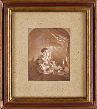 Cornelis Ploos van Amstel · CORNELIS PLOOS VAN AMSTEL, tillskriven, akvatint, 1700-tal.