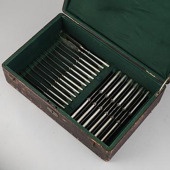 A German 88 piece silver cutlery-set, marked I. Wagner & S., Berlin late 19th century.