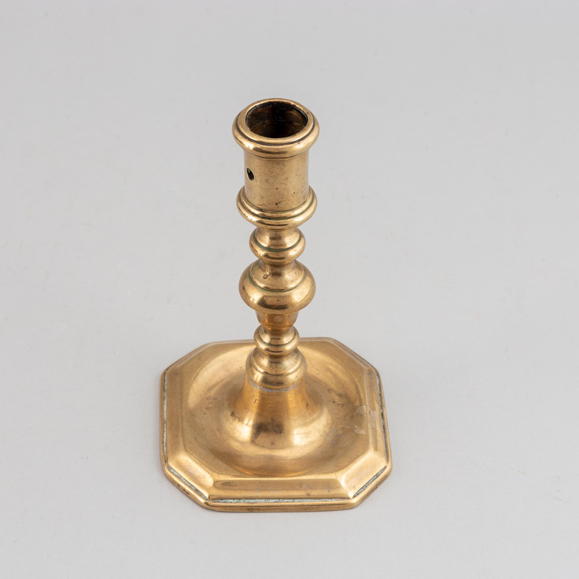 LJUSSTAKE, brons, 1600-tal.