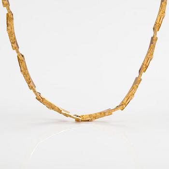 Björn Weckström, Halsband "Tundra", 14K guld. Lapponia 1974.