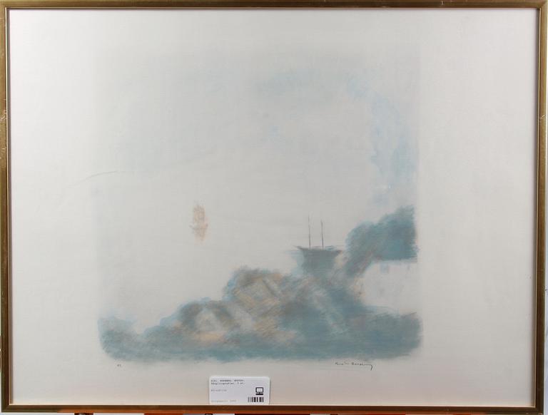 RUDBERG, GUSTAV, färglitografier, 3 st.