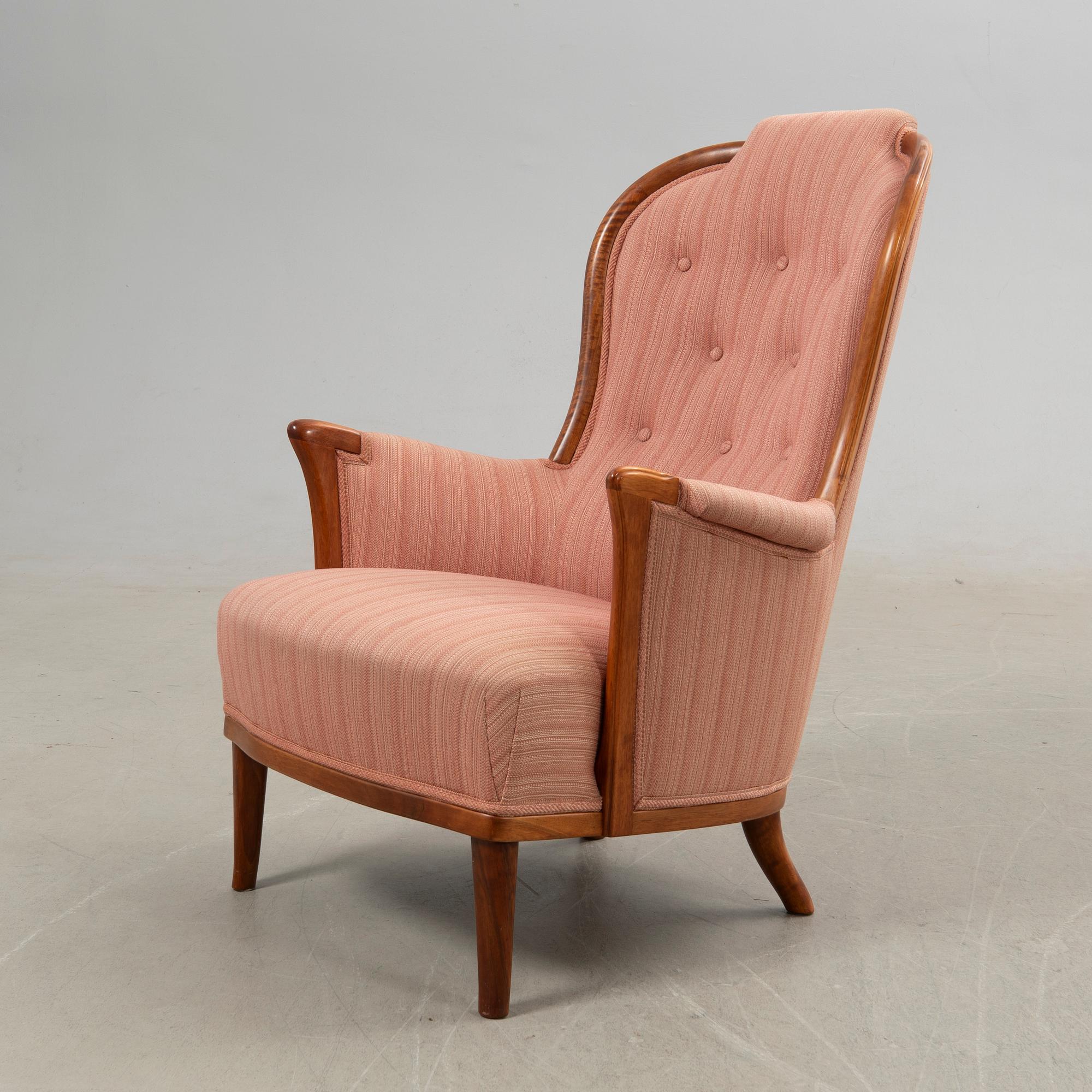 Carl Malmsten, armchair, "Our Lady", O.H. Sjögren, 1983.