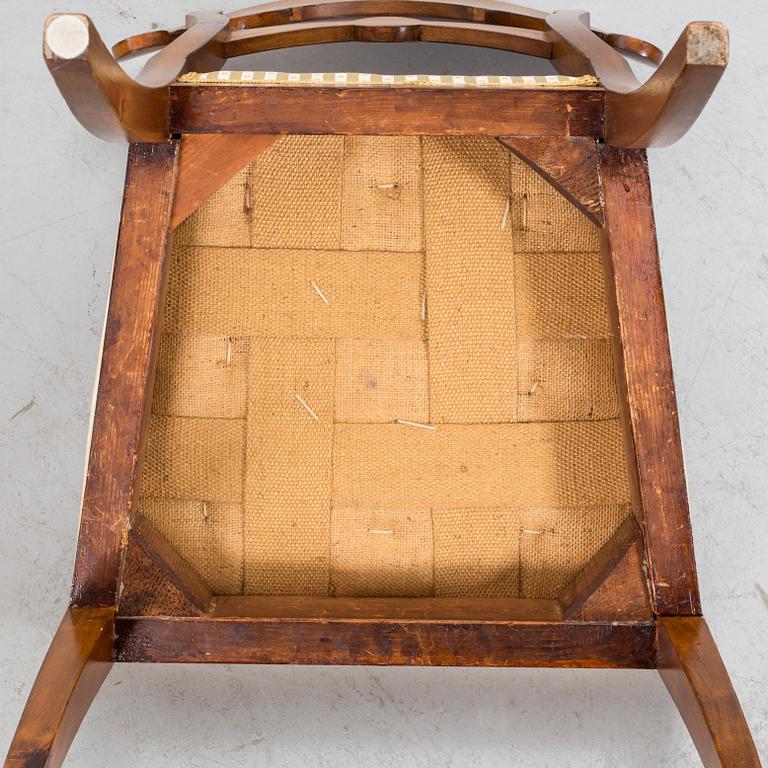 2 pcs of chairs, mid 19th century, Karl Johan,