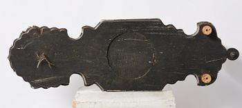 Spegellampetter, ett par, för ett ljus, omkring år 1900, Senbarockstil med delvis äldre delar.